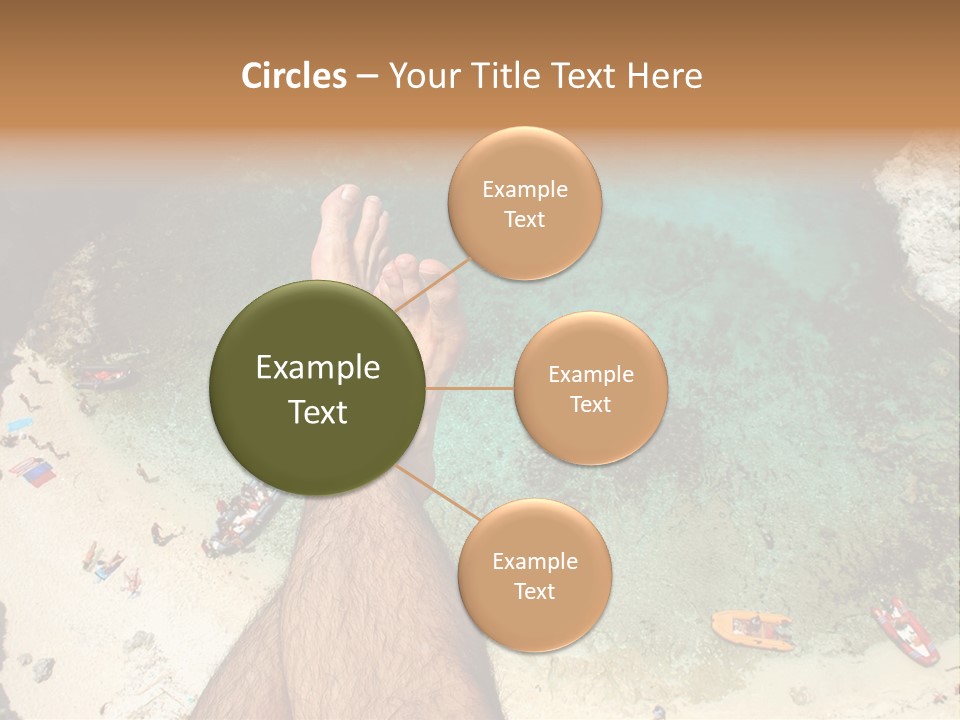 Feet And Water At The Tremiti Islands PowerPoint Template