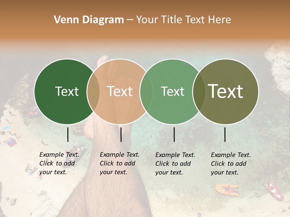 Feet And Water At The Tremiti Islands PowerPoint Template