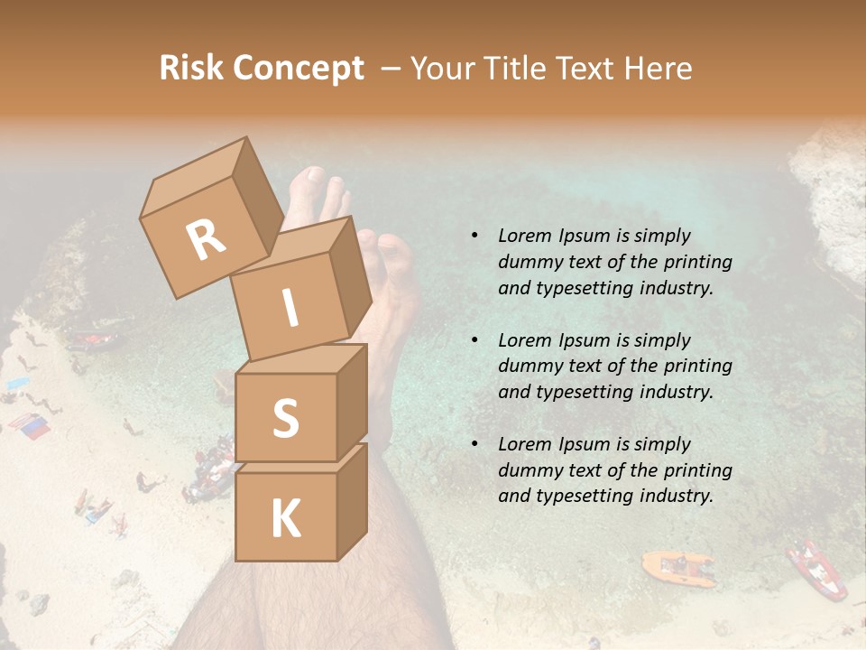 Feet And Water At The Tremiti Islands PowerPoint Template