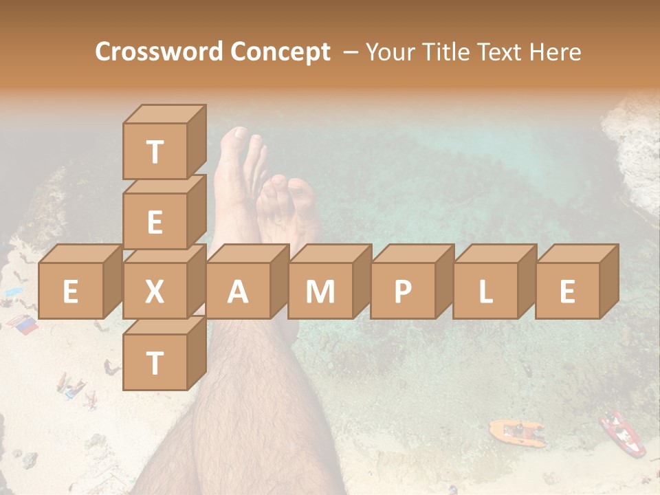 Feet And Water At The Tremiti Islands PowerPoint Template