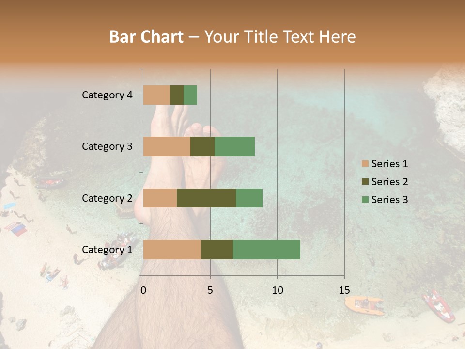 Feet And Water At The Tremiti Islands PowerPoint Template