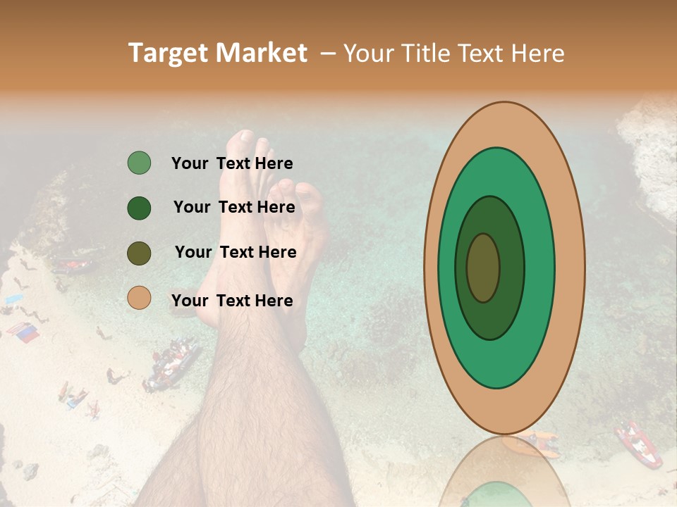 Feet And Water At The Tremiti Islands PowerPoint Template