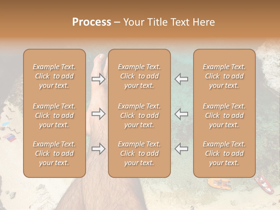 Feet And Water At The Tremiti Islands PowerPoint Template