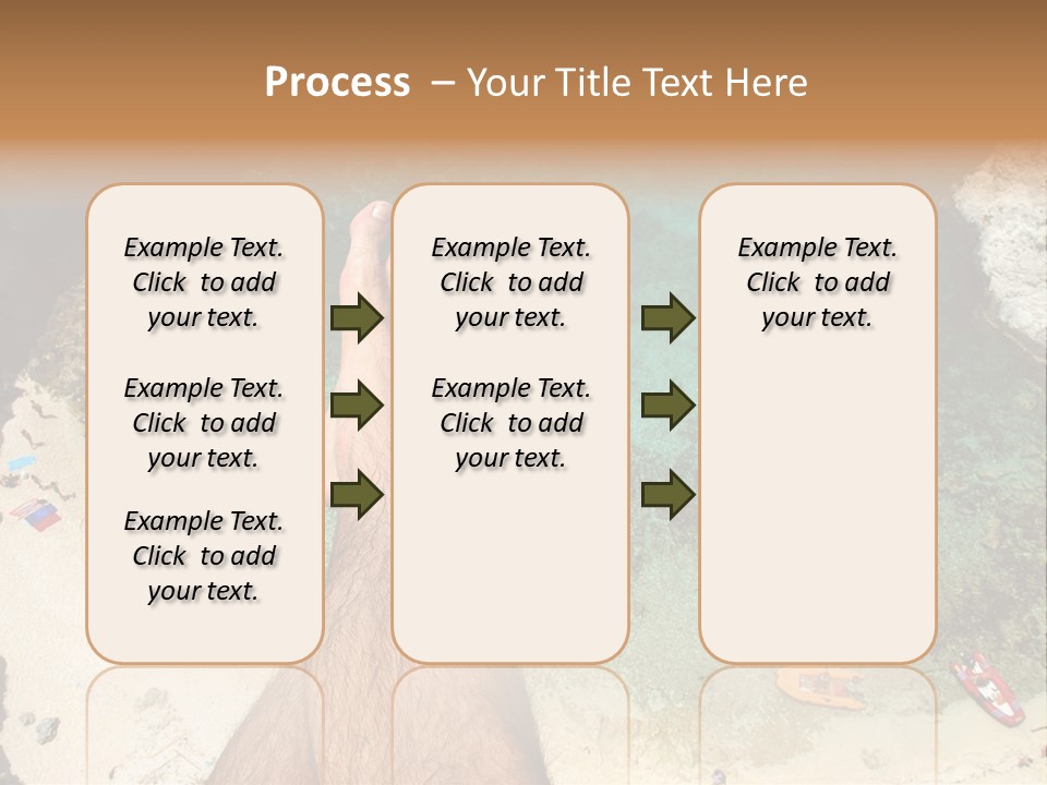Feet And Water At The Tremiti Islands PowerPoint Template