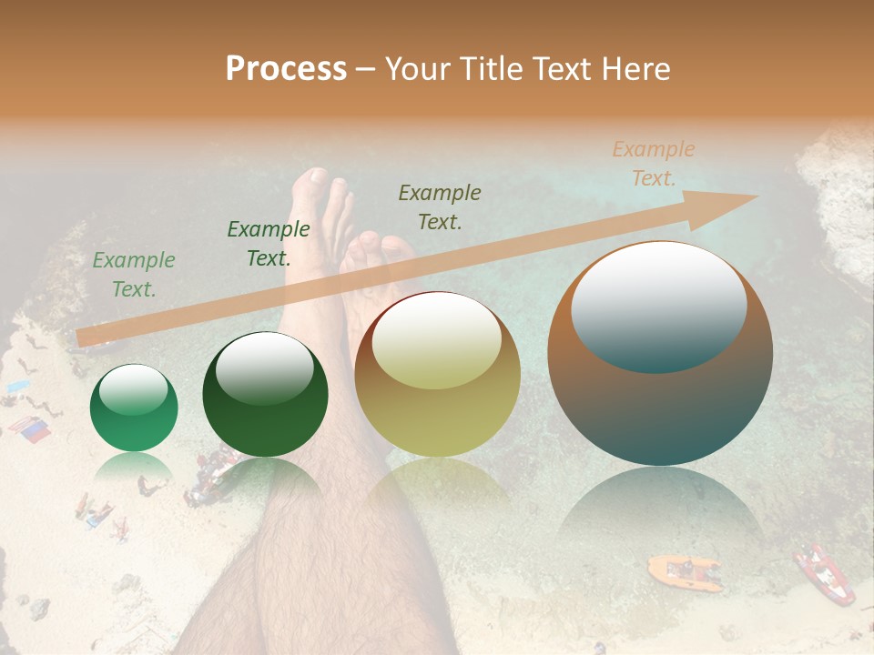 Feet And Water At The Tremiti Islands PowerPoint Template