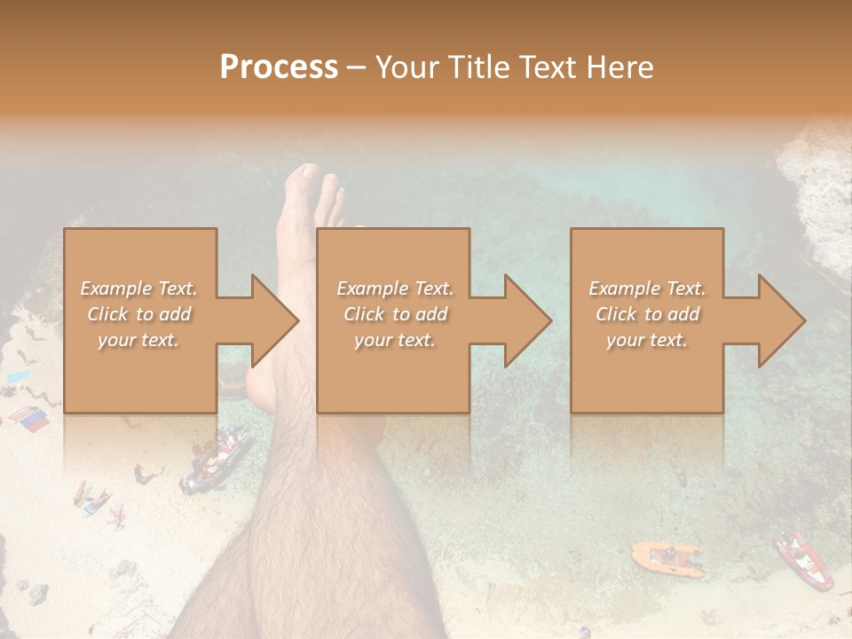Feet And Water At The Tremiti Islands PowerPoint Template