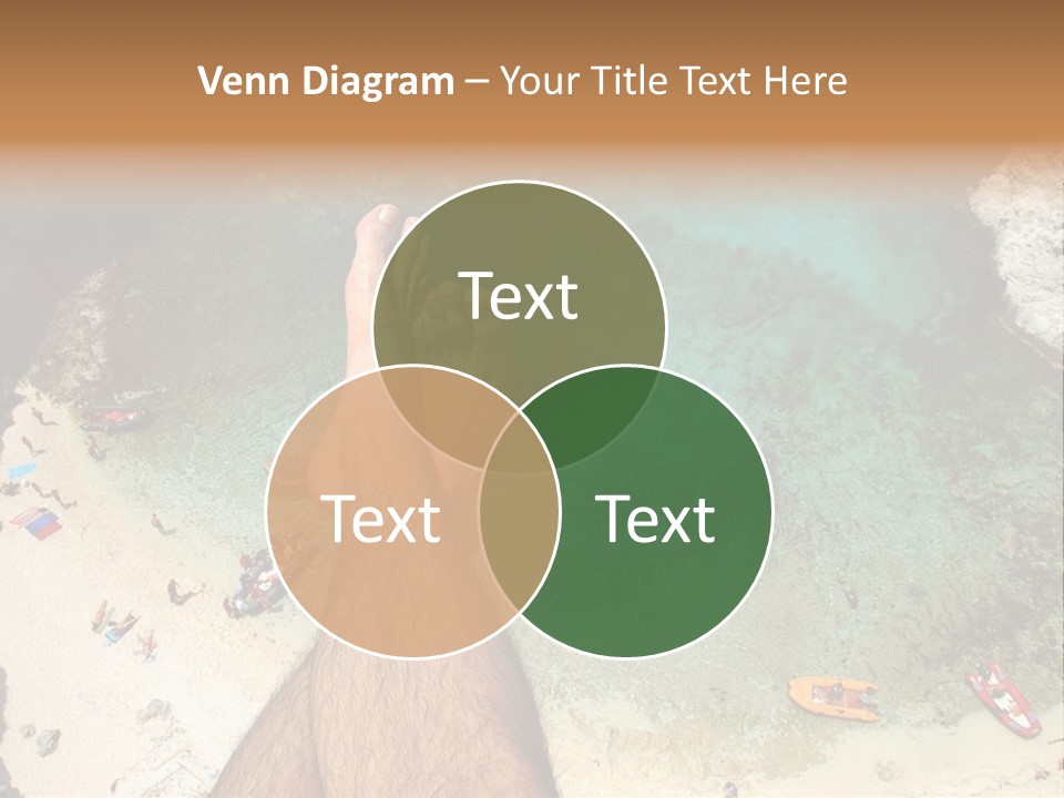 Feet And Water At The Tremiti Islands PowerPoint Template