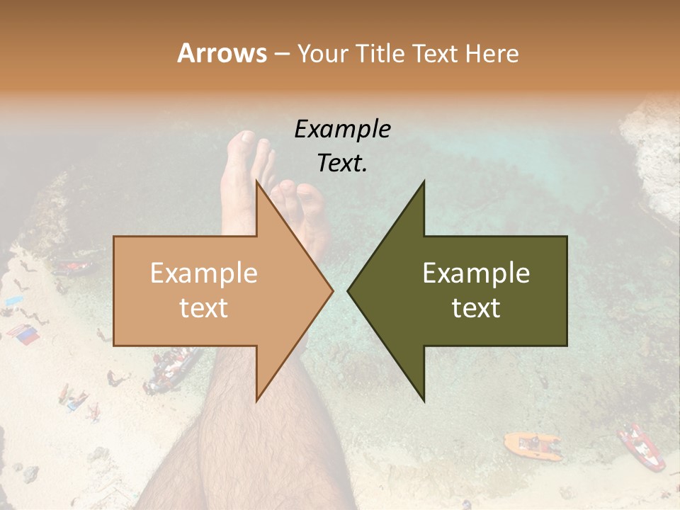 Feet And Water At The Tremiti Islands PowerPoint Template