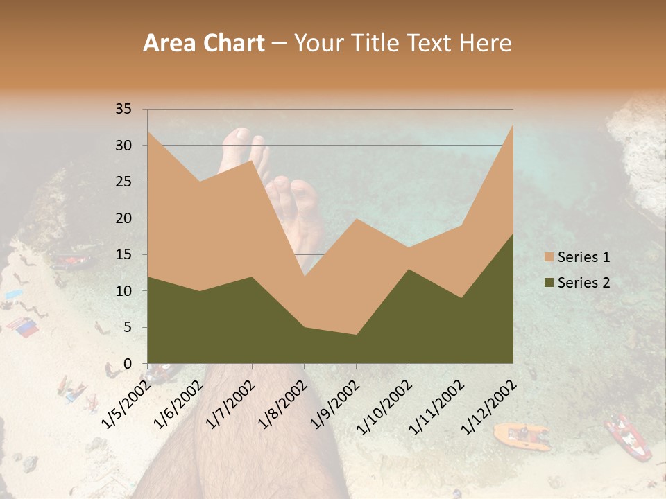 Feet And Water At The Tremiti Islands PowerPoint Template