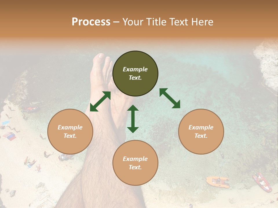 Feet And Water At The Tremiti Islands PowerPoint Template