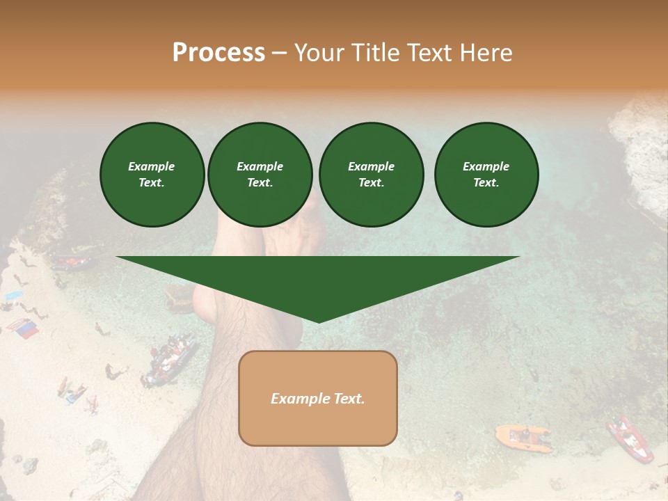 Feet And Water At The Tremiti Islands PowerPoint Template