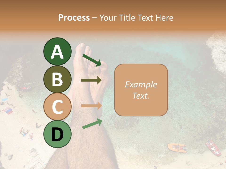 Feet And Water At The Tremiti Islands PowerPoint Template