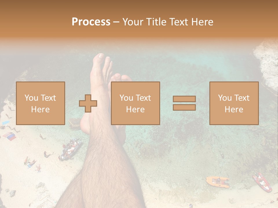Feet And Water At The Tremiti Islands PowerPoint Template