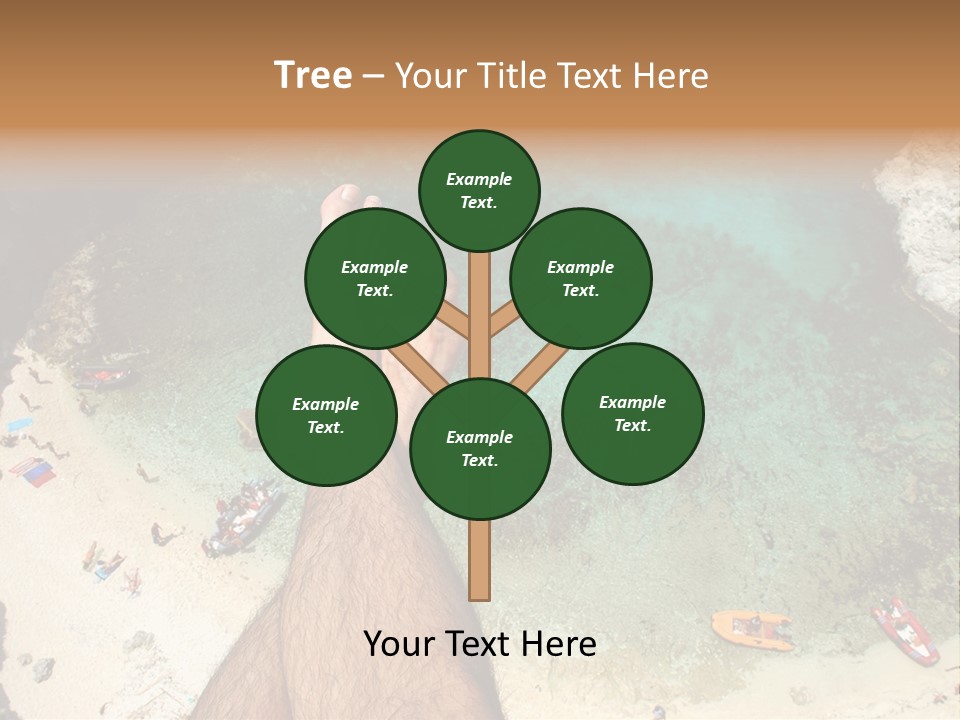 Feet And Water At The Tremiti Islands PowerPoint Template