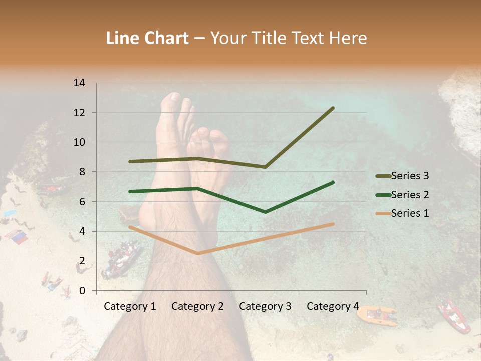 Feet And Water At The Tremiti Islands PowerPoint Template
