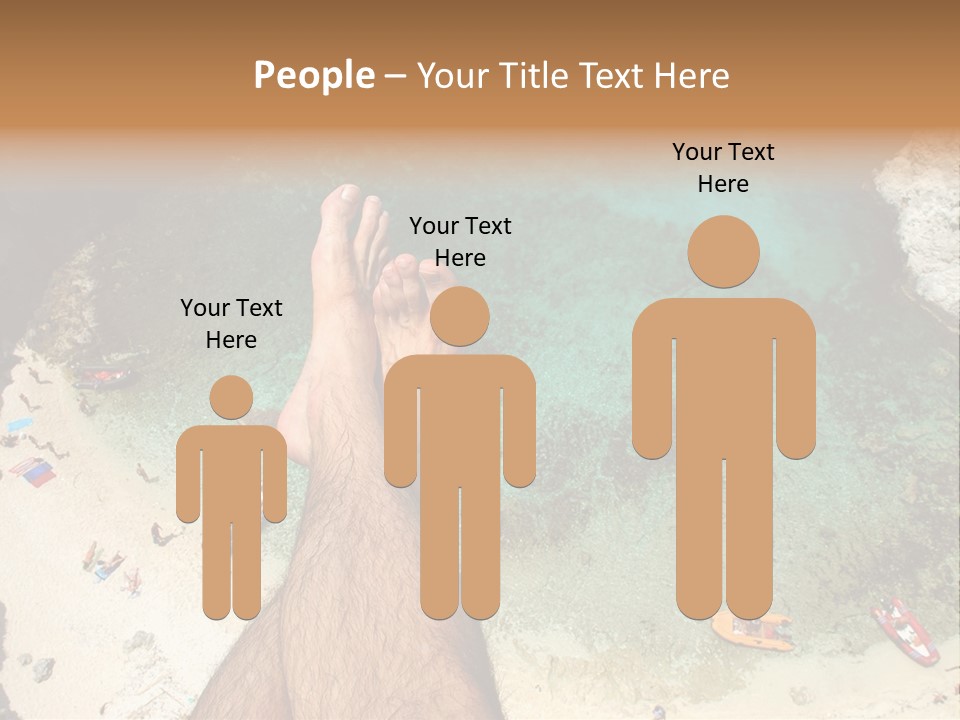 Feet And Water At The Tremiti Islands PowerPoint Template