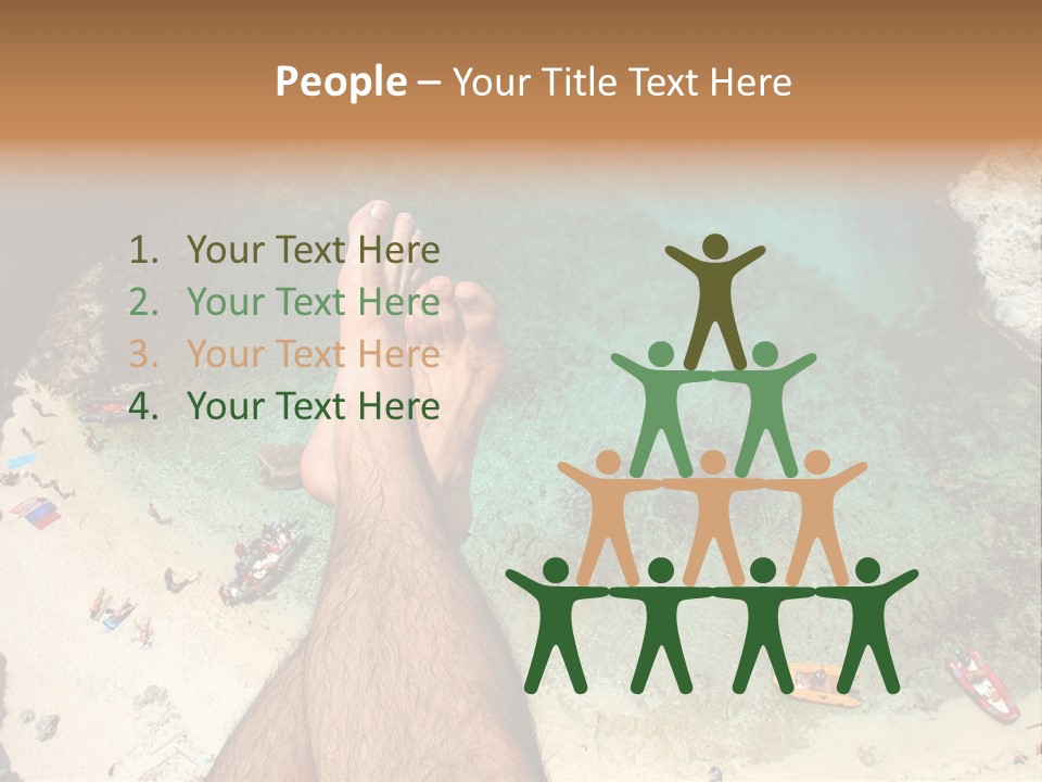 Feet And Water At The Tremiti Islands PowerPoint Template