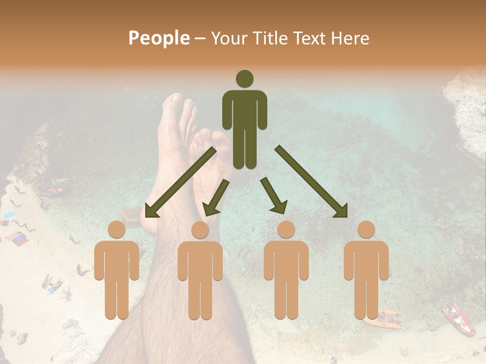 Feet And Water At The Tremiti Islands PowerPoint Template