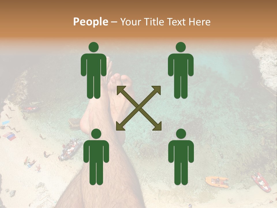 Feet And Water At The Tremiti Islands PowerPoint Template
