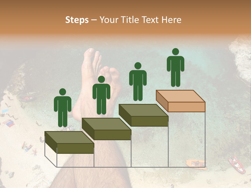 Feet And Water At The Tremiti Islands PowerPoint Template