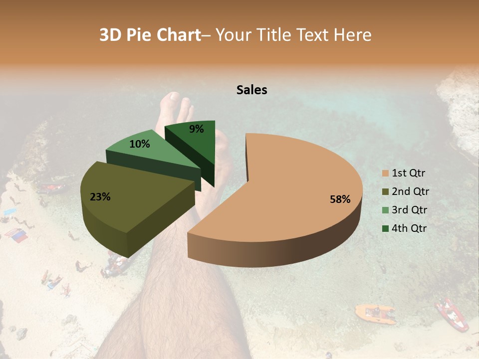 Feet And Water At The Tremiti Islands PowerPoint Template