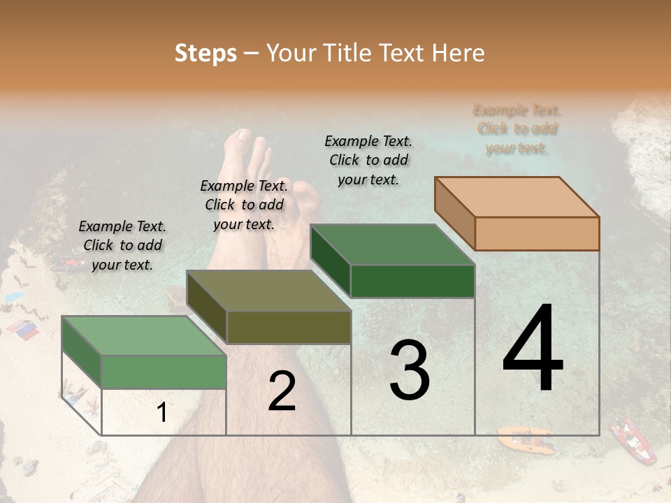 Feet And Water At The Tremiti Islands PowerPoint Template
