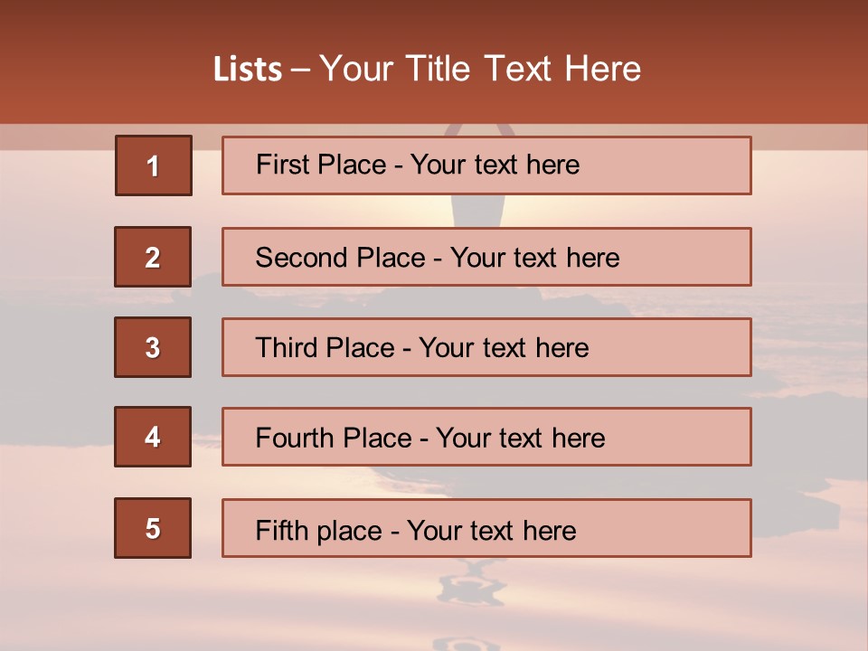 Woman Doing Yoga At Sunset On The Seashore PowerPoint Template