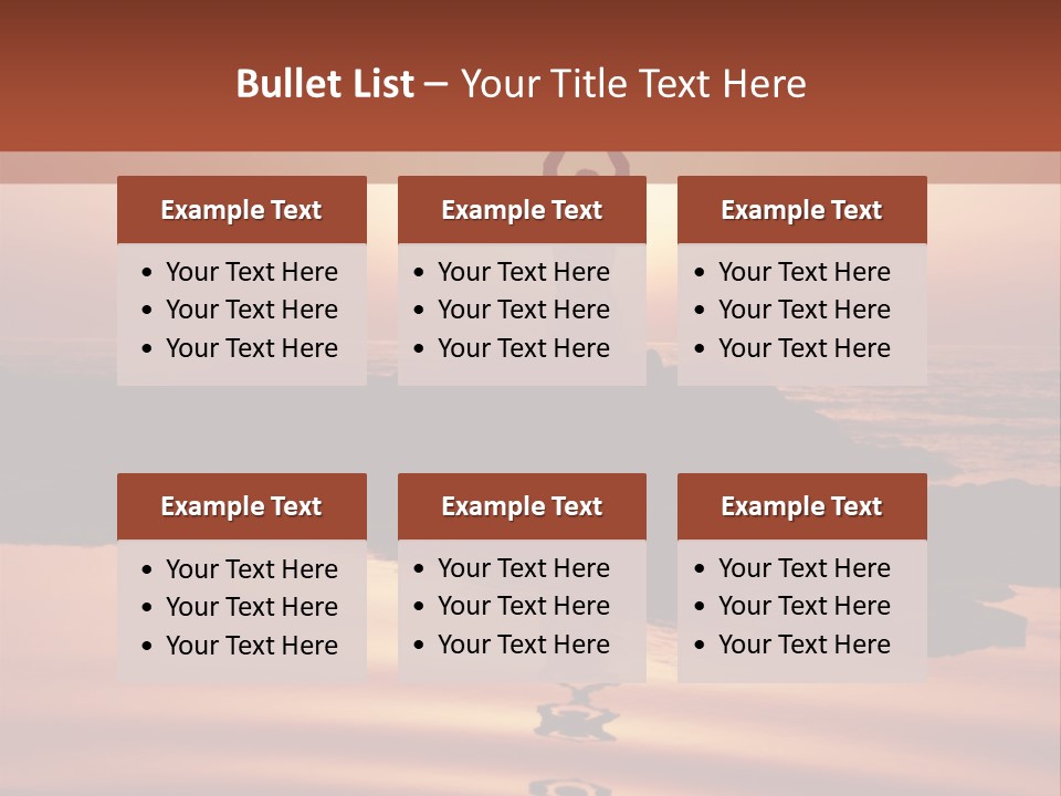 Woman Doing Yoga At Sunset On The Seashore PowerPoint Template