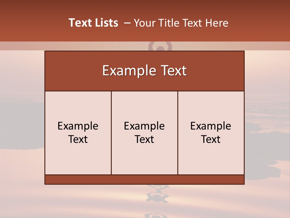 Woman Doing Yoga At Sunset On The Seashore PowerPoint Template