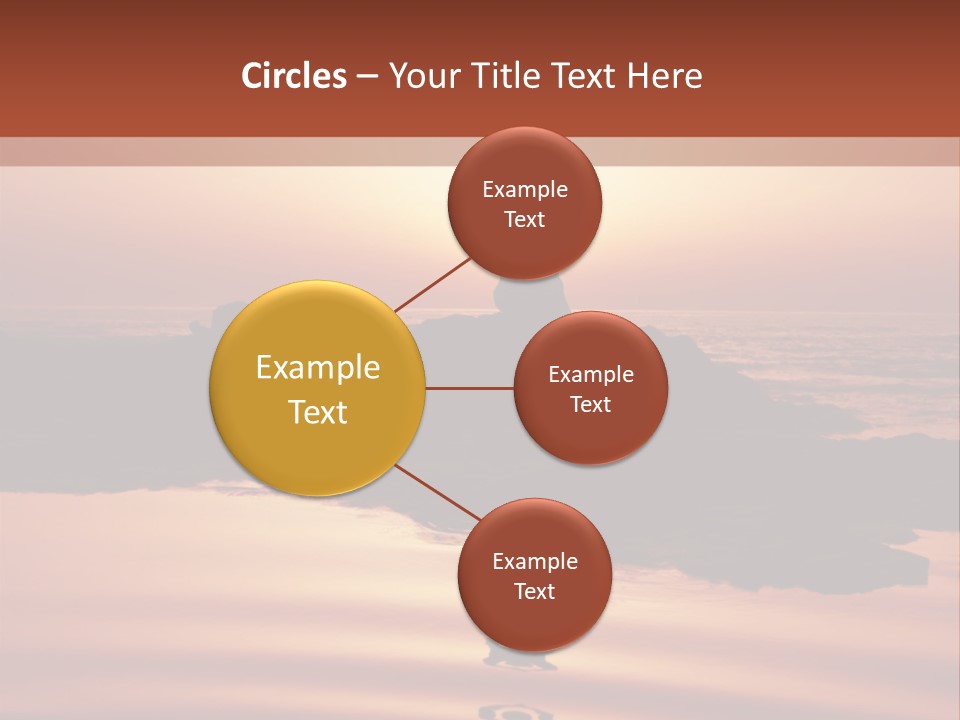 Woman Doing Yoga At Sunset On The Seashore PowerPoint Template