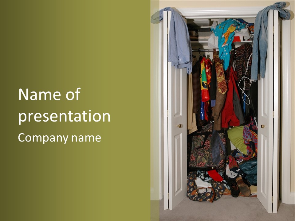 Messy Closet PowerPoint Template