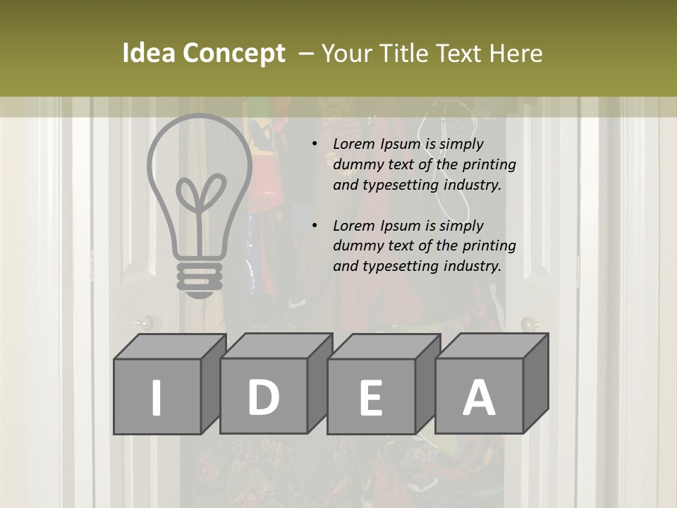 Messy Closet PowerPoint Template