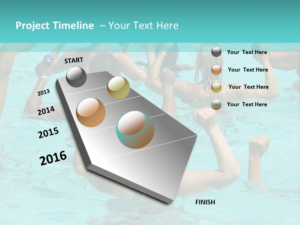 People Are Doing Water Aerobic In Pool PowerPoint Template