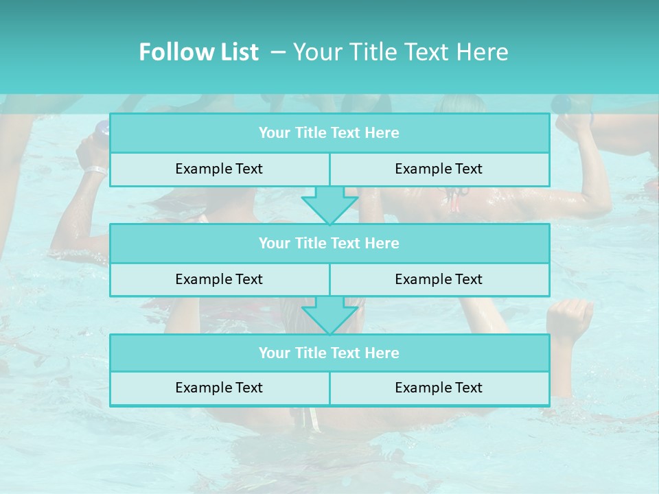 People Are Doing Water Aerobic In Pool PowerPoint Template