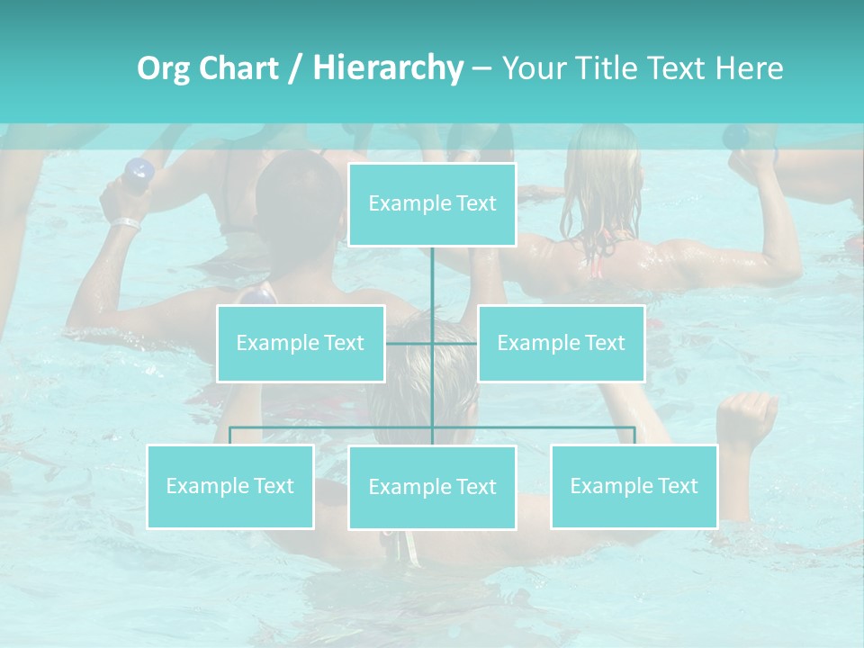 People Are Doing Water Aerobic In Pool PowerPoint Template