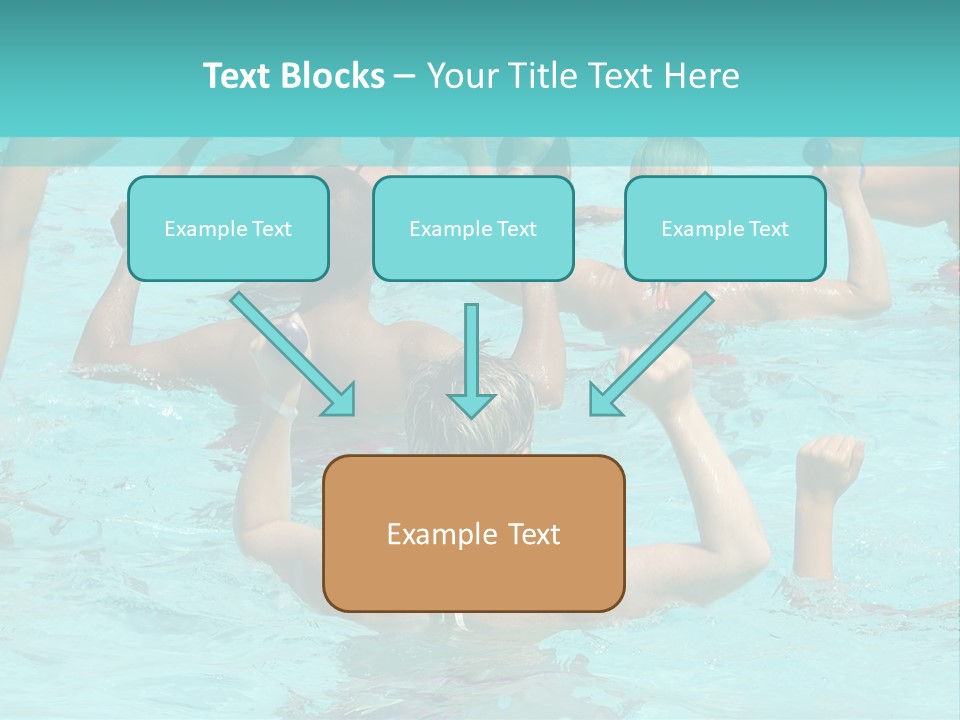People Are Doing Water Aerobic In Pool PowerPoint Template