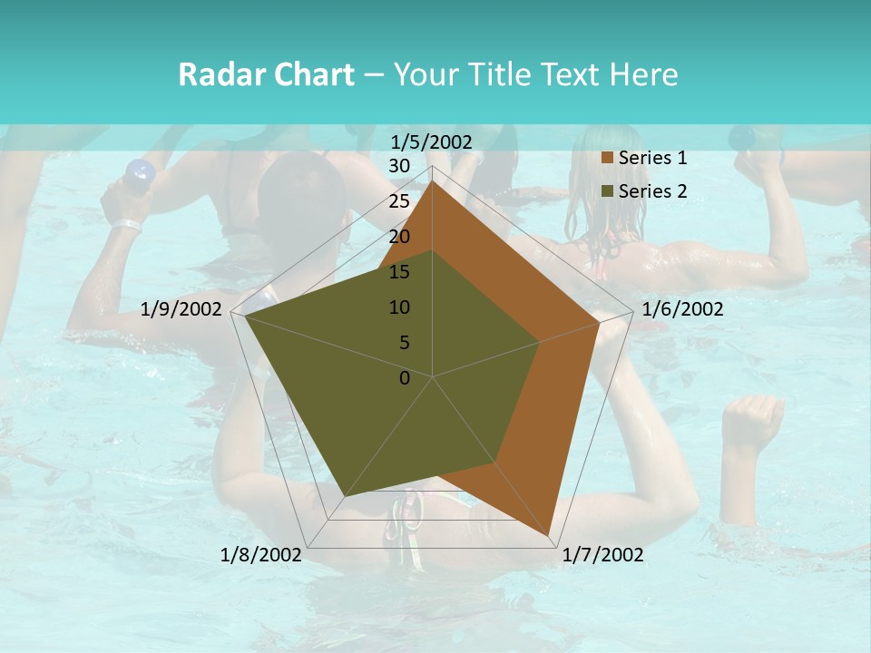 People Are Doing Water Aerobic In Pool PowerPoint Template