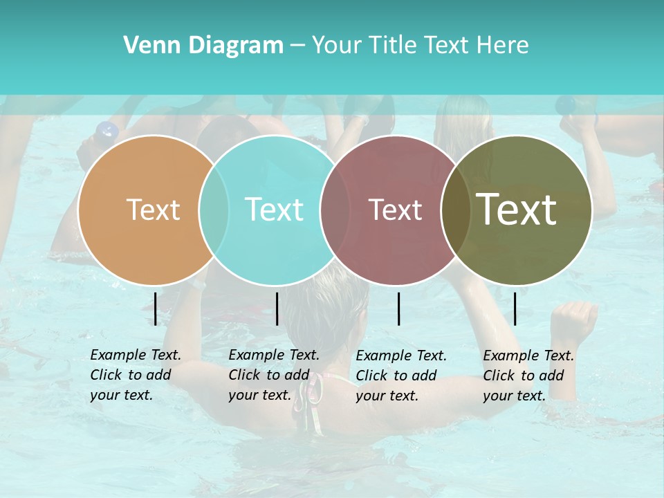 People Are Doing Water Aerobic In Pool PowerPoint Template