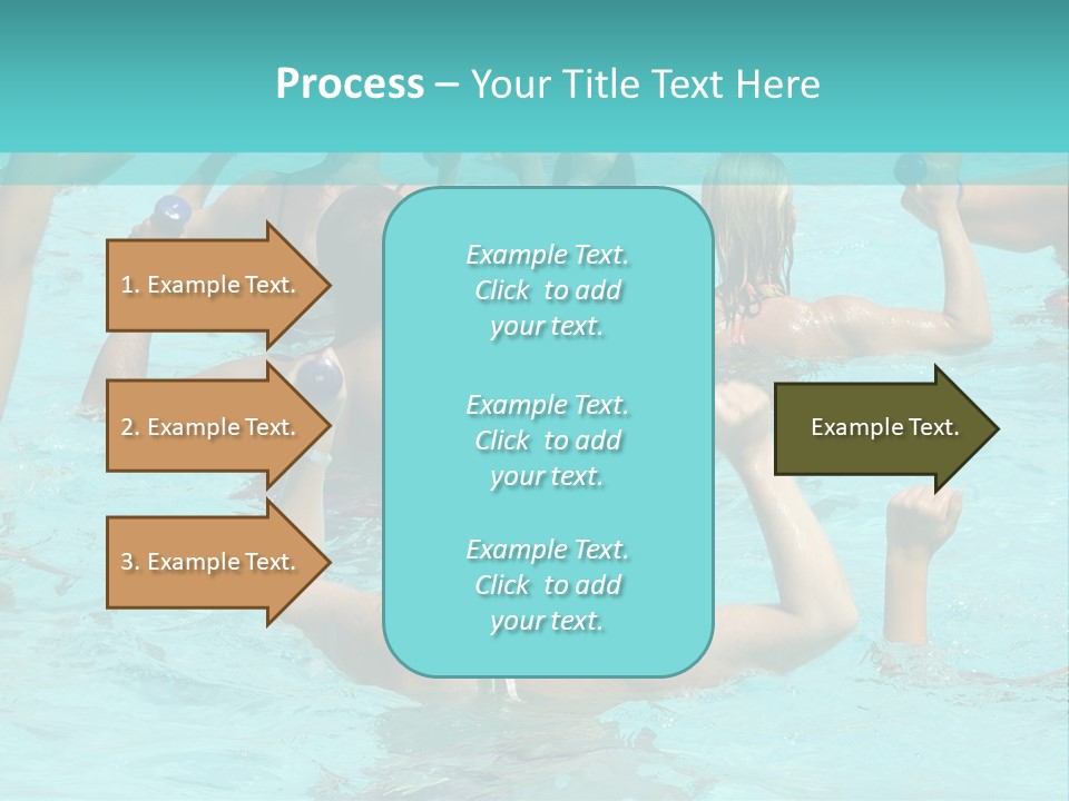People Are Doing Water Aerobic In Pool PowerPoint Template