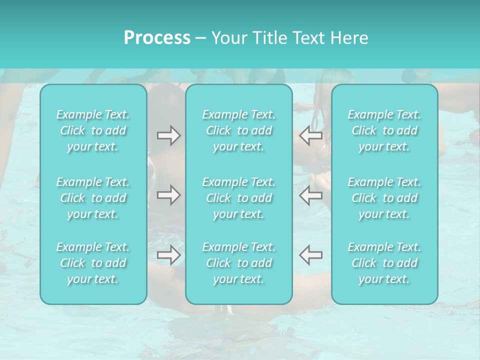People Are Doing Water Aerobic In Pool PowerPoint Template