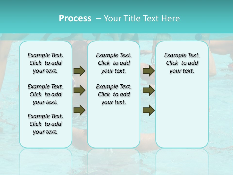 People Are Doing Water Aerobic In Pool PowerPoint Template