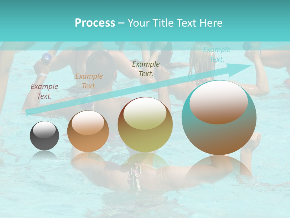 People Are Doing Water Aerobic In Pool PowerPoint Template