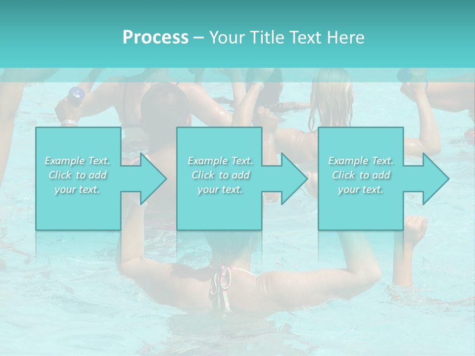 People Are Doing Water Aerobic In Pool PowerPoint Template