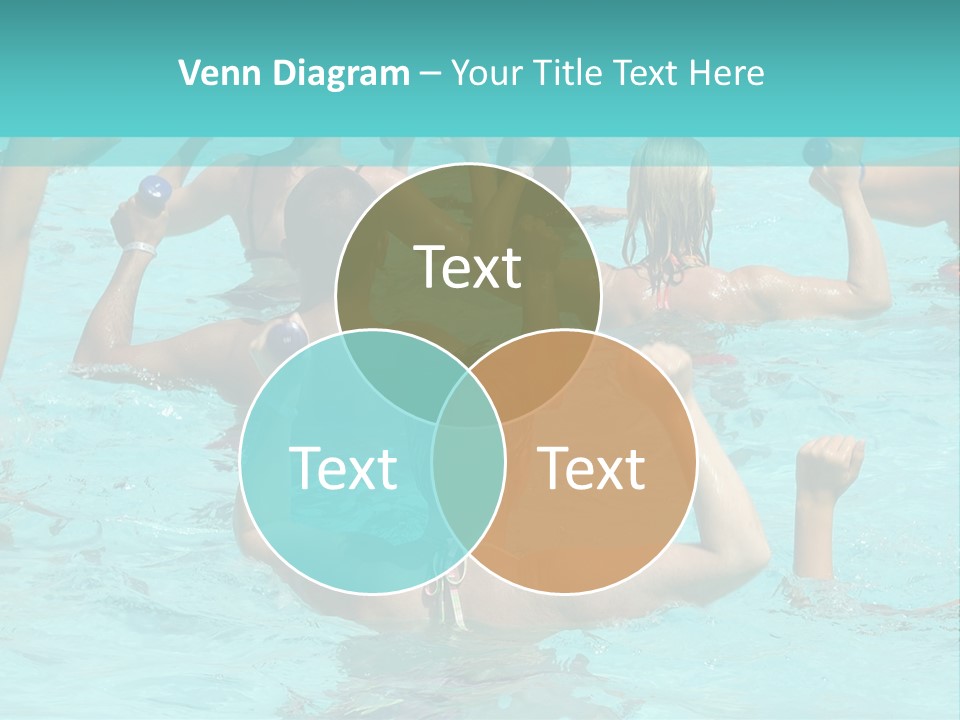 People Are Doing Water Aerobic In Pool PowerPoint Template