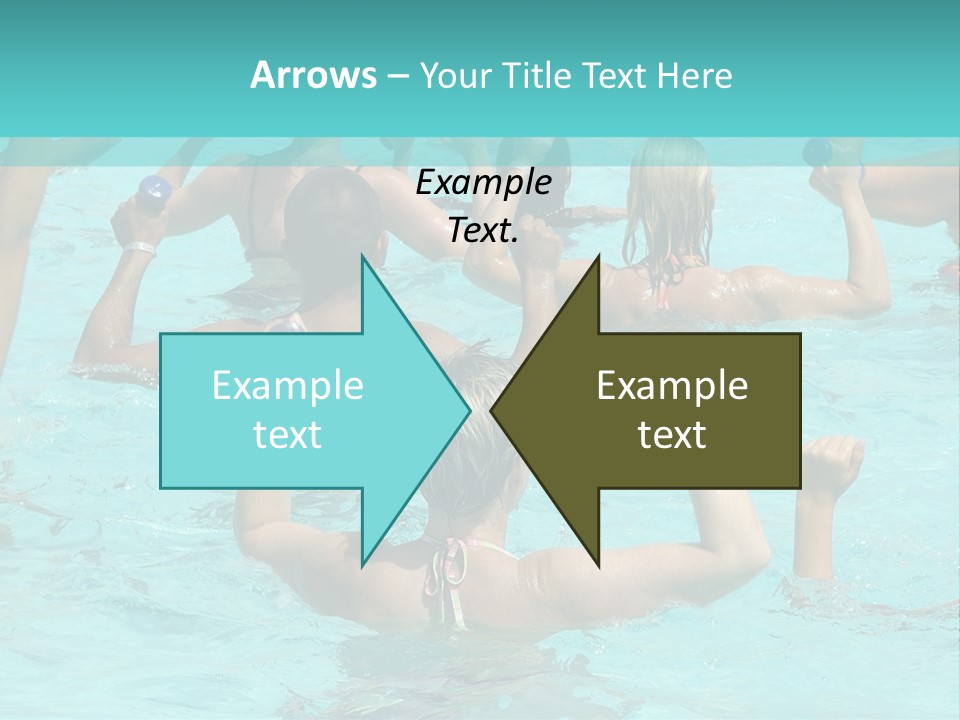 People Are Doing Water Aerobic In Pool PowerPoint Template