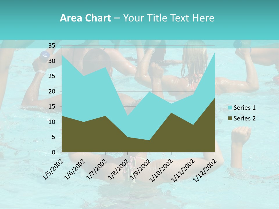 People Are Doing Water Aerobic In Pool PowerPoint Template