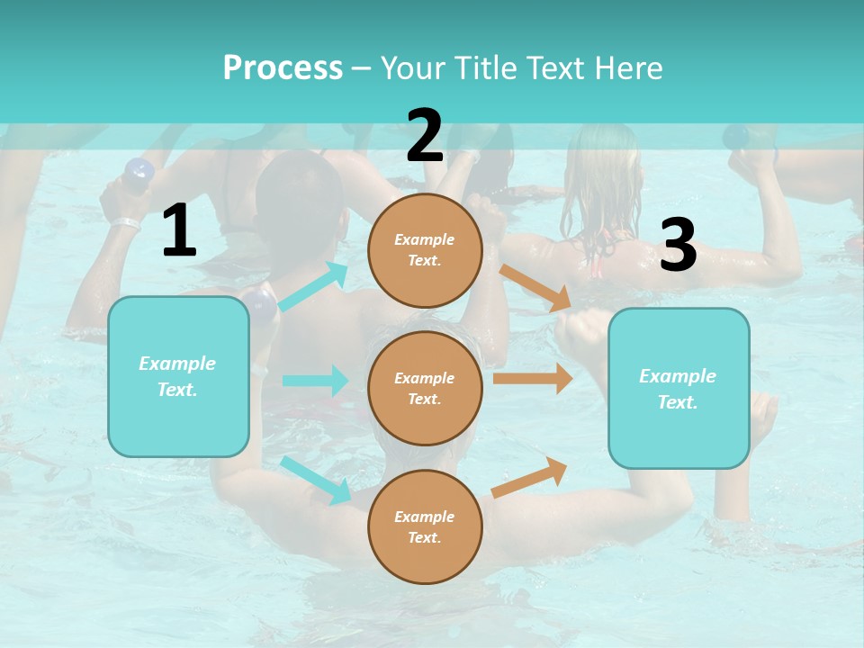 People Are Doing Water Aerobic In Pool PowerPoint Template
