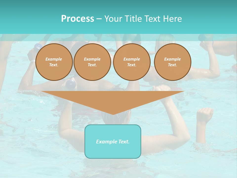 People Are Doing Water Aerobic In Pool PowerPoint Template