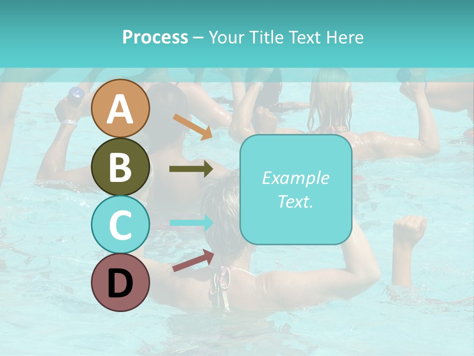 People Are Doing Water Aerobic In Pool PowerPoint Template