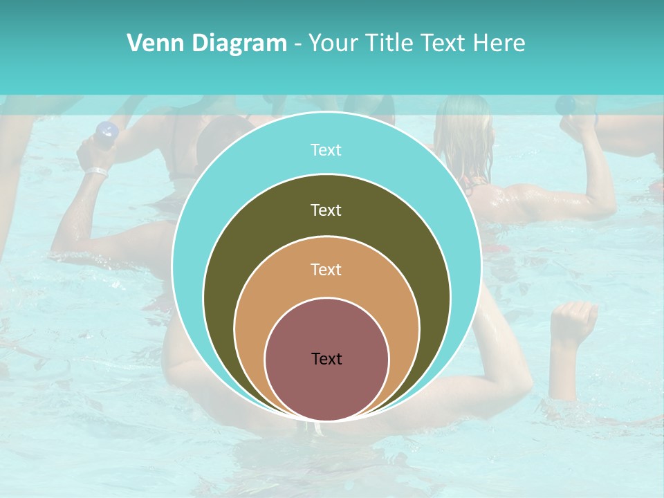 People Are Doing Water Aerobic In Pool PowerPoint Template
